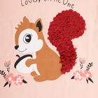 Girls' 100% Cotton T-Shirt , पीच, small image number null