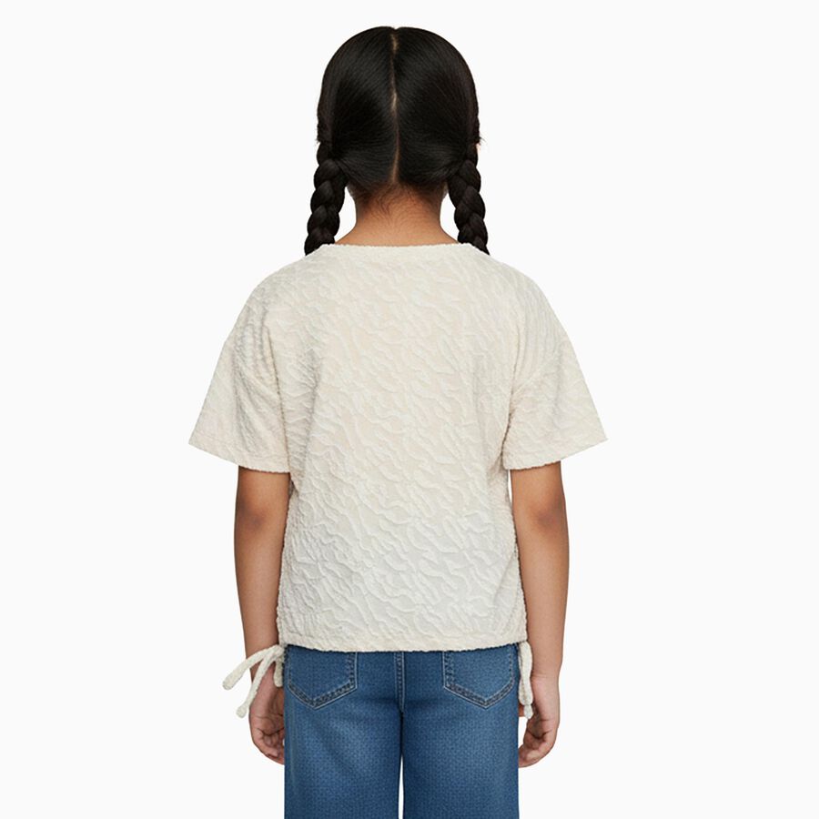 Girls' T-Shirt, Off White, large image number null