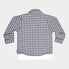Infants Cotton Solid Casual Shirt, Navy Blue, small image number null