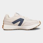 Men's White and Navy Blue Lace-Up Sports Shoes, Grey, small image number null