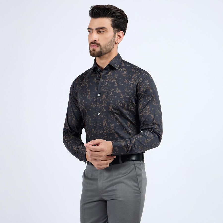 Men's Formal Shirt , Black, large image number null