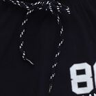 Boys' Navy Blue Regular Fit Colour Blocked Pyjama, Navy Blue, small