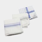 Men's Light Blue Checked Pack of 3 Handkerchief, हल्का नीला, small