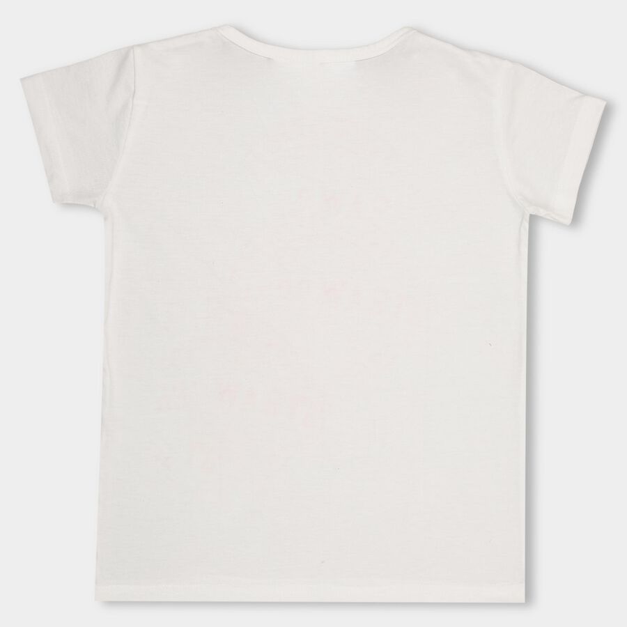 Girls' T-Shirt , ऑफ व्हाइट, large image number null