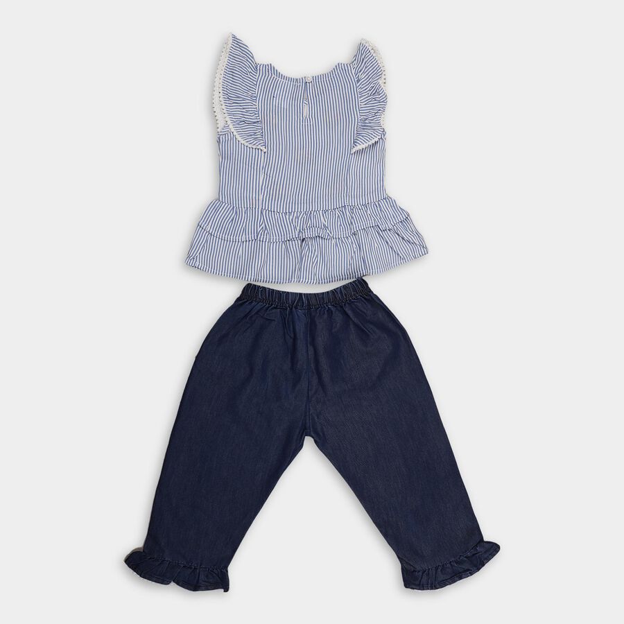 Girls' Capri Set, Light Blue, large image number null