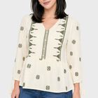 Ladies' Top, Off White, small