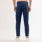 Men's Deep Blue Slim Fit Classic Jeans, Mid Blue, small image number null