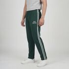 Men's Dark Grey Regular Fit Track Pants, गहरा हरा, small