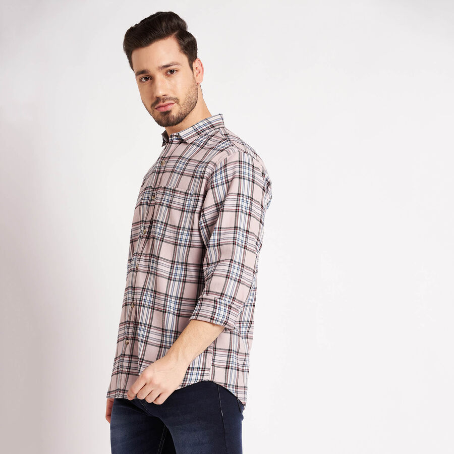 Checks Casual Shirt, Pink, large image number null