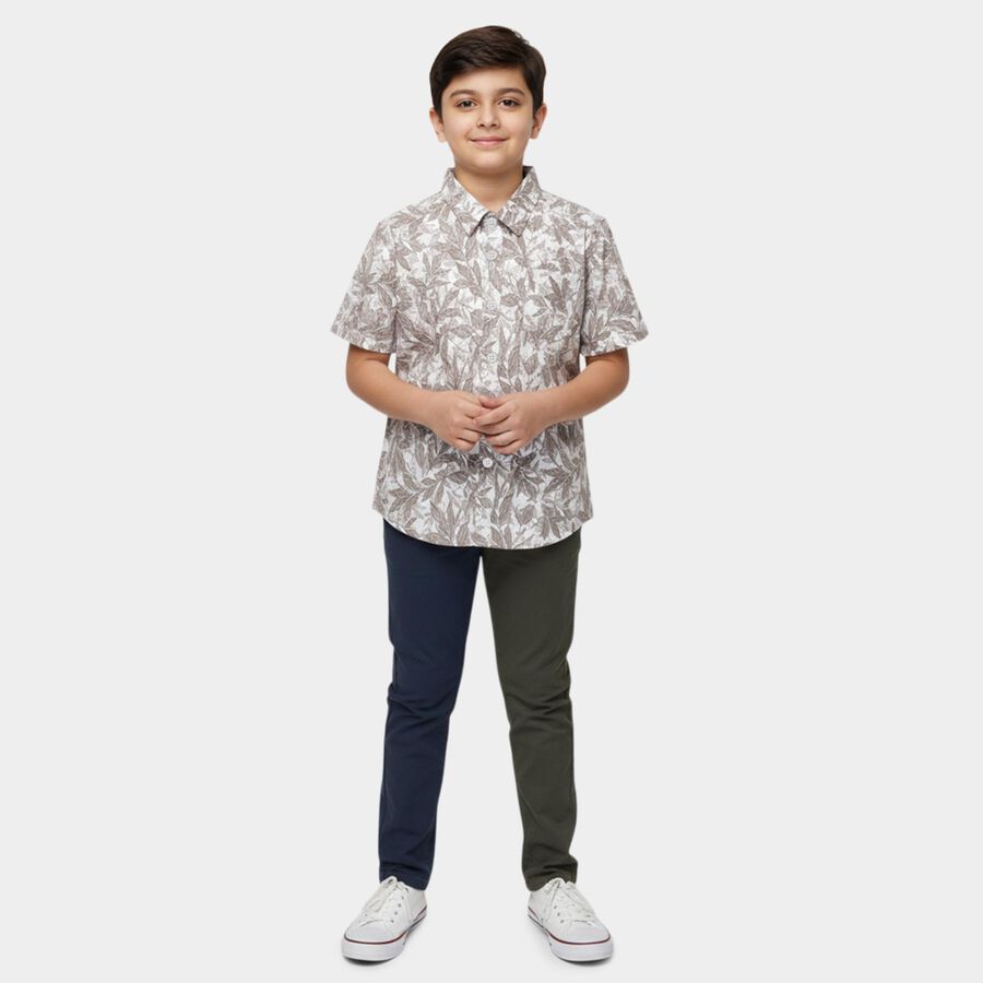 Boys' Casual Shirt, गहरा पीला, large