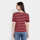 Stripes Top, Maroon, small image number null