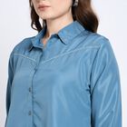 Ladies' Shirt, मध्यम नीला, small image number null
