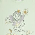 Girls' 100% Cotton T-Shirt , हल्का हरा, small image number null