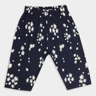 Girls' 100% Cotton Capri, Navy Blue, small image number null