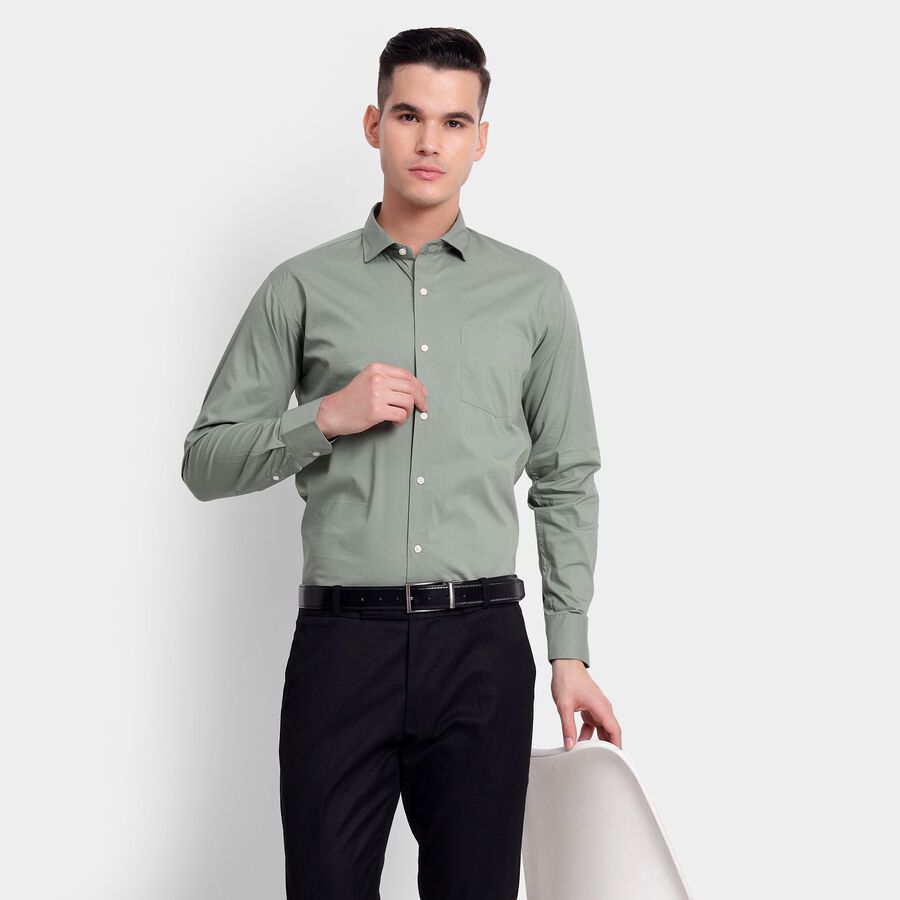 Men's Formal Shirt , Light Green, large image number null