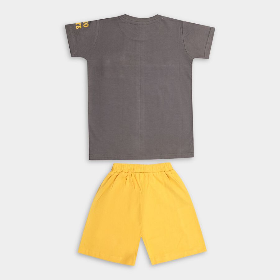 Boy's Knit Baba Suit, एक्रू मिश्रित, large image number null
