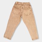 Boys' Heavy Wash Blue Regular Fit Basic Jeans, Brown, small image number null