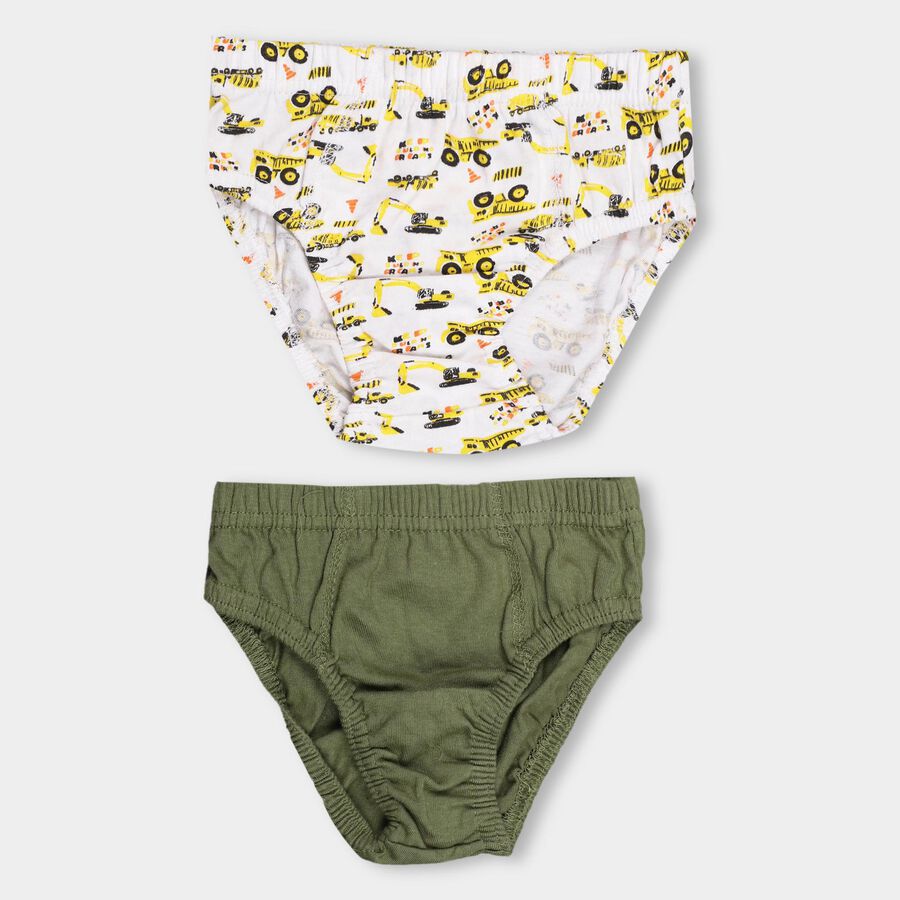Boys' 100% Cotton V-Cut Briefs, White, large image number null