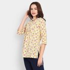 Ladies' 100% Cotton Kurti, पीला, small image number null