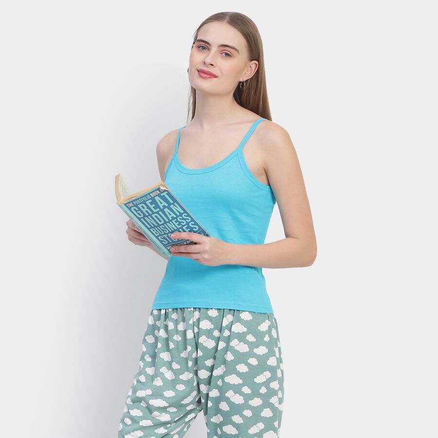 Ladies' Cotton Slips, हल्का नीला, large image number null