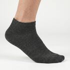 Men's Ankle Length Socks Pack of 3 ( Navy Blue, Charcoal, Black ), नेवी ब्लू, small