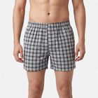 Men's Dark Grey Regular Fit Solid Boxers, Dark Grey, small