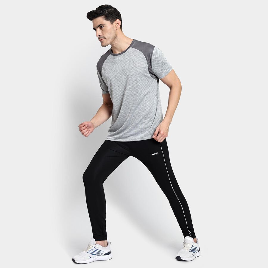 Men's Round Neck T-Shirt, Dark Grey, large image number null