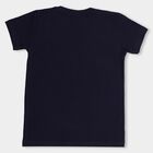 Boys' 100% Cotton Half Sleeves T-Shirt , नेवी ब्लू, small