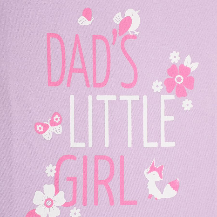 Girls' Soft Lavender Crew Neck Short Sleeve T-Shirt, Lilac, large image number null