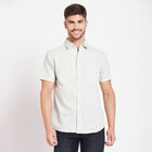Solid Casual Shirt, Light Green, small image number null