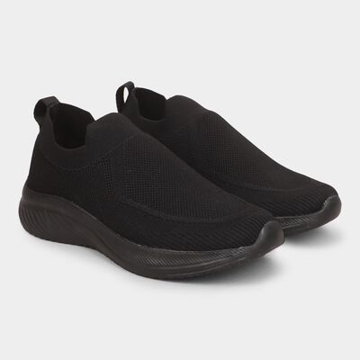 Men's Jet Black Slip-On Sports Shoes