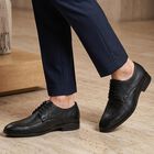 Men's Formal Shoes, काला, small