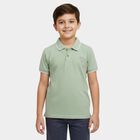 Boys' Half Sleeves T-Shirt, हल्का हरा, small