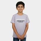 Boys Light Blue Crew Neck Regular Boys T-Shirt, हल्का नीला, small