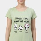 Women's Light Green V-Neck Floral Print Nighty, Light Green, small