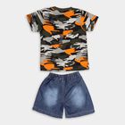 Infant Boys' 100% Cotton Baba Suit, ओलिव, small