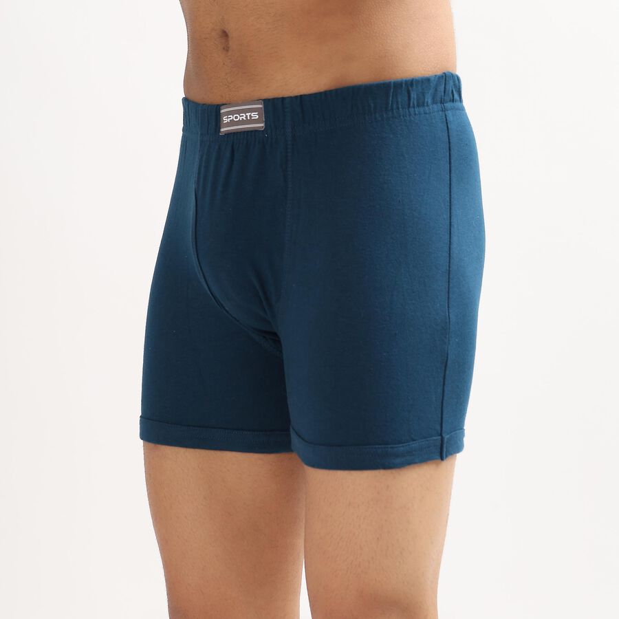 Men's 100% Cotton Trunks , Teal Blue, large image number null