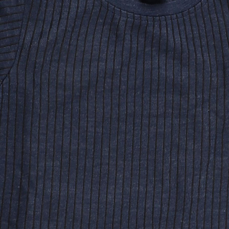 Boys' Thermal Upper, मिश्रित नीला, large image number null