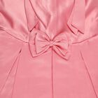 Girls' Soft Pink Bow Embellished Sleeveless Party Frock, Pink, small image number null