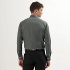 Men's Dark Green Cut Away Collar Slim Fit Formal Shirt, Dark Green, small image number null