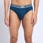 Men's 100% Cotton Briefs, Teal Blue, small image number null