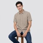 Men's Light Grey Cotton Regular Fit Casual Shirt, Light Grey, small