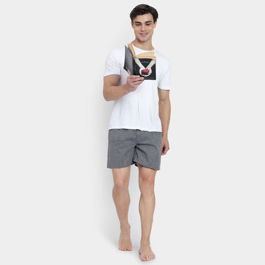 Men's 100% Cotton Boxers , गहरा ग्रे, large image number null