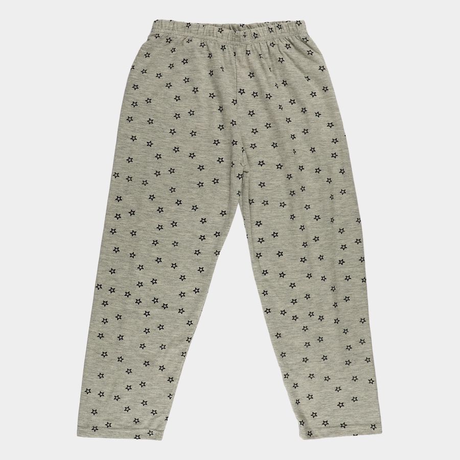 Girls' Pyjama, हल्का ग्रे, large