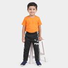 Boys' Charcoal Straight Fit Graphic Printed Pyjama, Charcoal, small