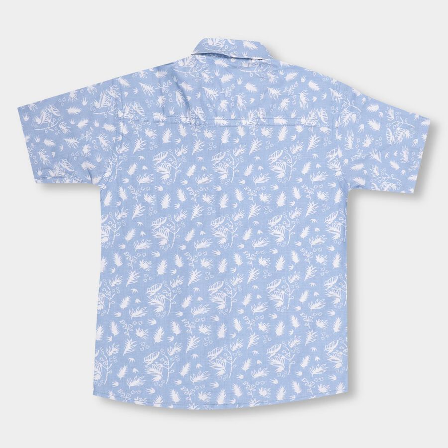 Boys' 100% Cotton Casual Shirt , हल्का नीला, large image number null