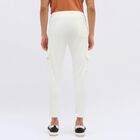 Men's Off-White Tapered Cargo Jogger, सफ़ेद, small image number null