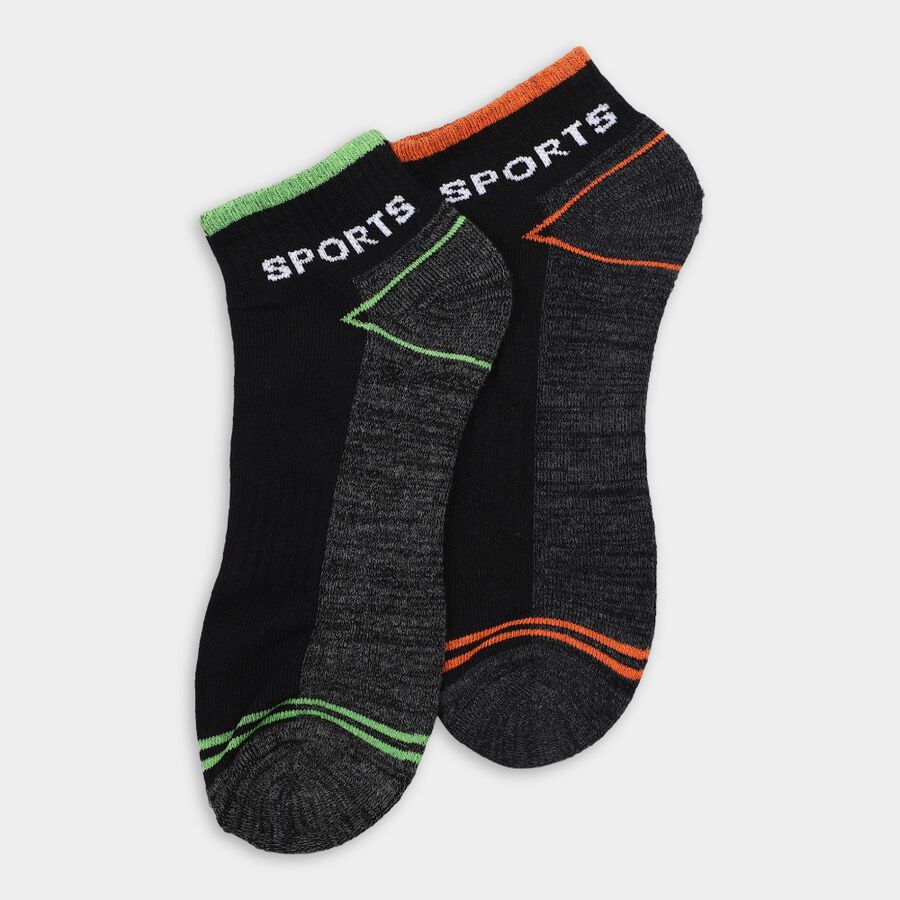 Men's Socks (Pack of 2), Charcoal, large