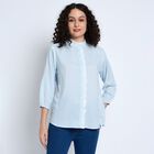 Ladies'  Stripes Shirt, Light Blue, small image number null