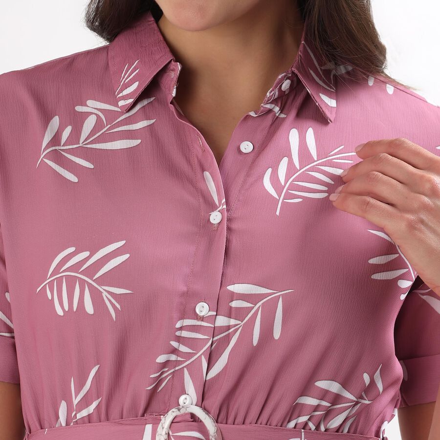 Women's Black Sleeveless Midi Dress, Pink, large